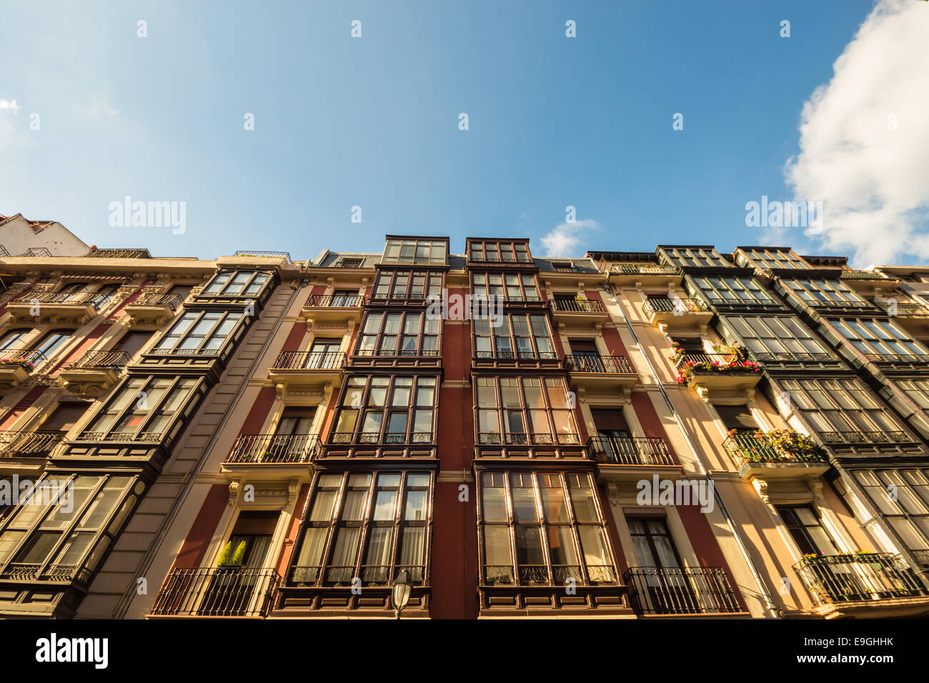 old facade of a palace in Bilbao, Spain Stock Photo - Alamy