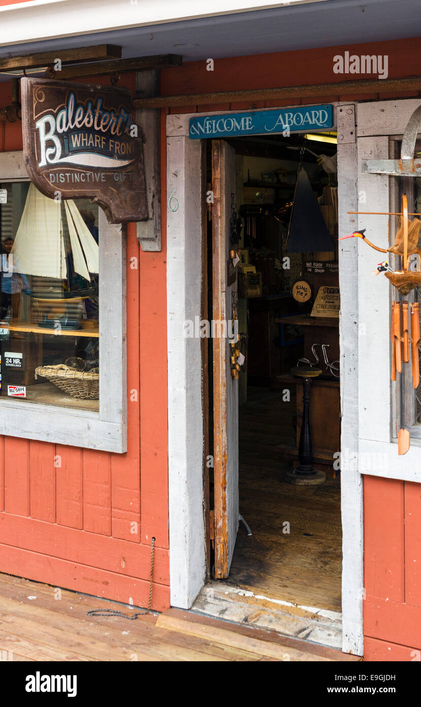 Gift shop on Old Fisherman's Wharf, Monterey, California, USA Stock Photo