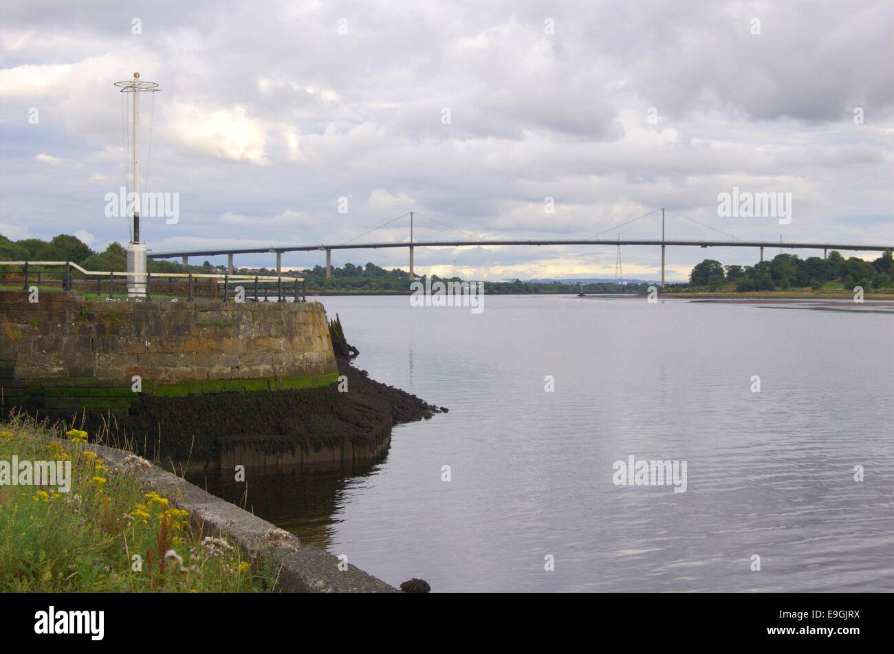 The Erskine Bridge from Bowling in West Dunbartonshire, Scotland Stock Photo Alamy