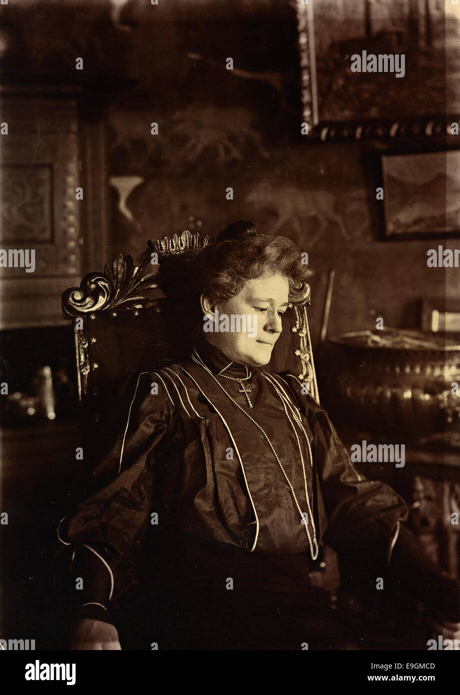 Eva Nansen hjemme på Polhøgda, 1907 Stock Photo - Alamy