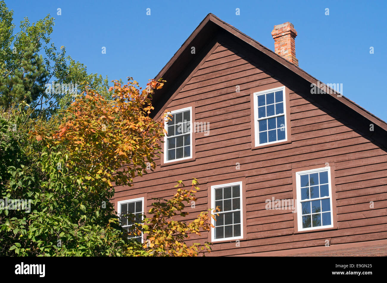 Old wooden building Silver Islet, Ontario, Canada Stock Photo Alamy