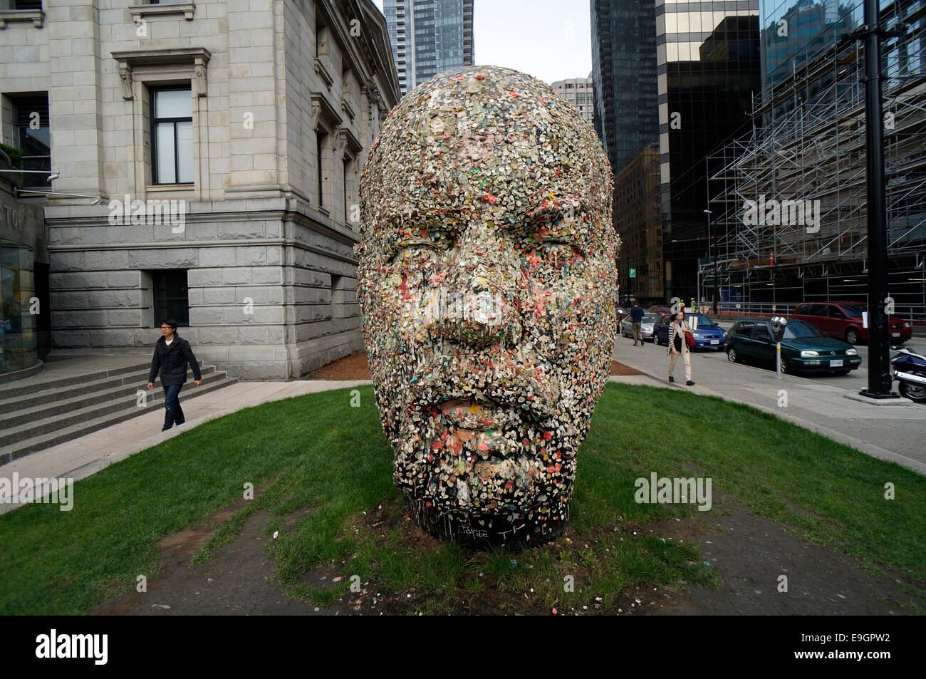 Gumhead sculpture by Douglas Coupland outside the Vancouver Art Gallery