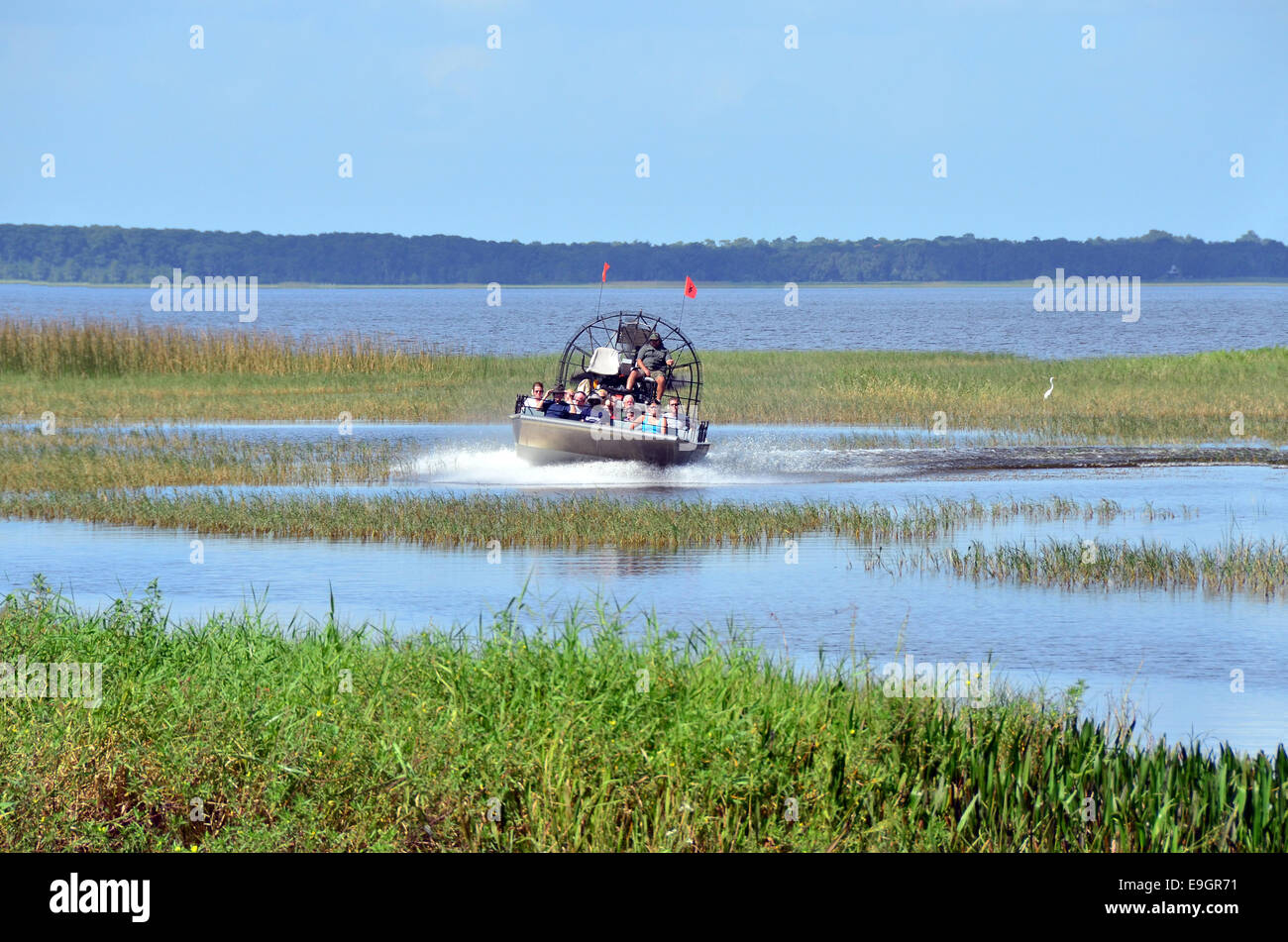 Boggy Creek Airboat Ride on West Lake Toho at Southport Park near