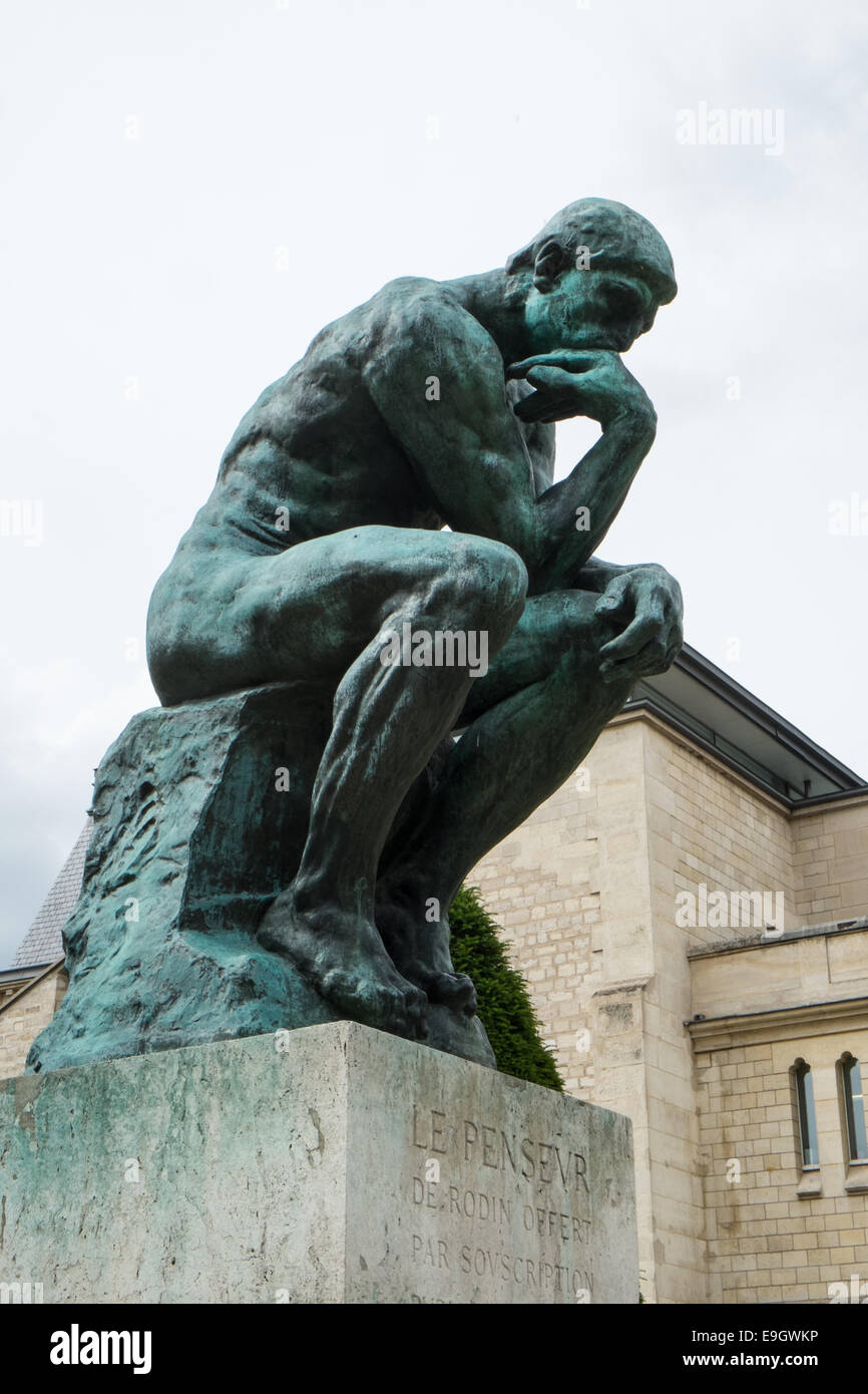 Largescale sculpture, including famous "The Thinker" on display at