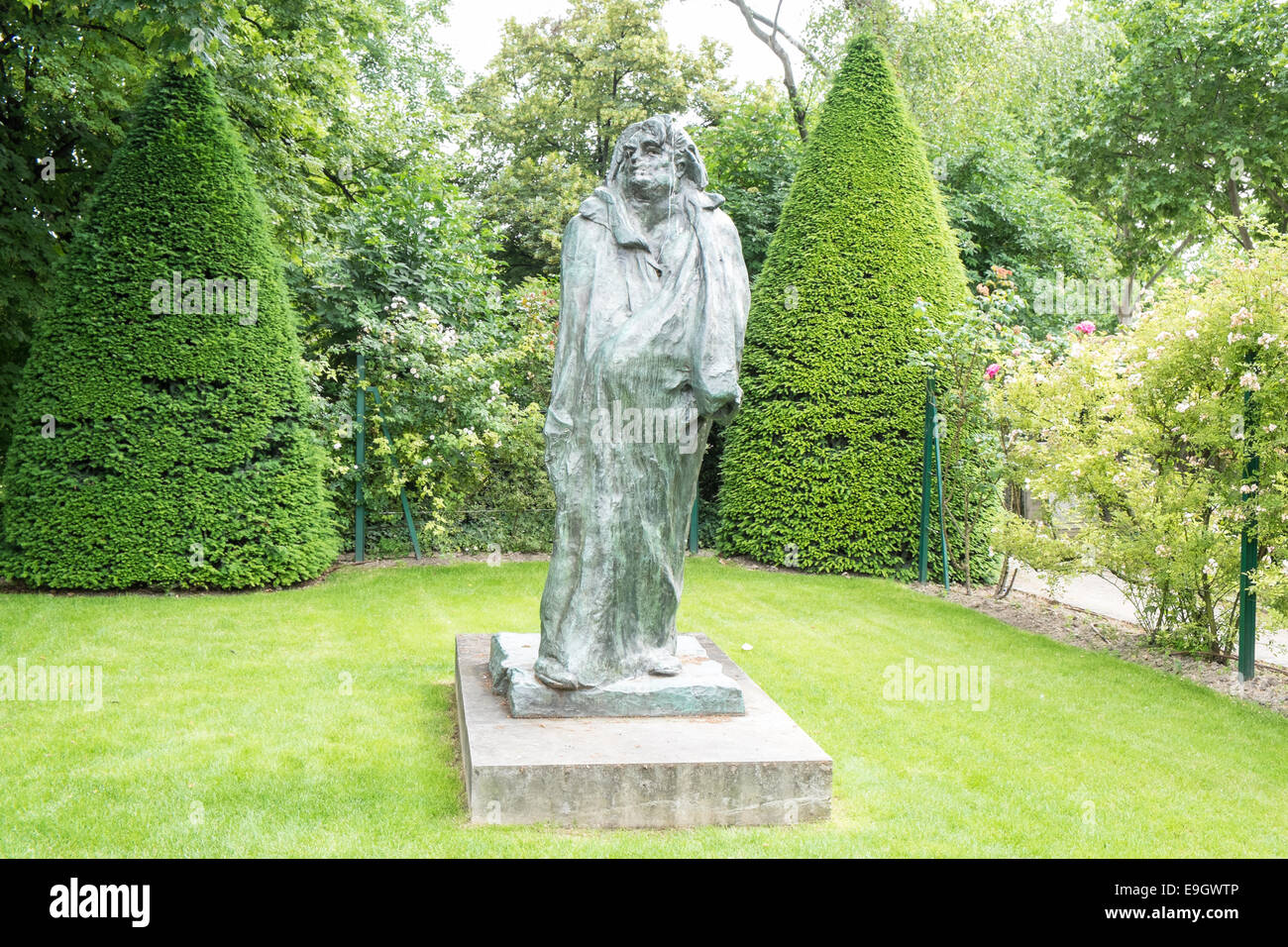 Largescale sculpture, including famous "The Thinker" on display at