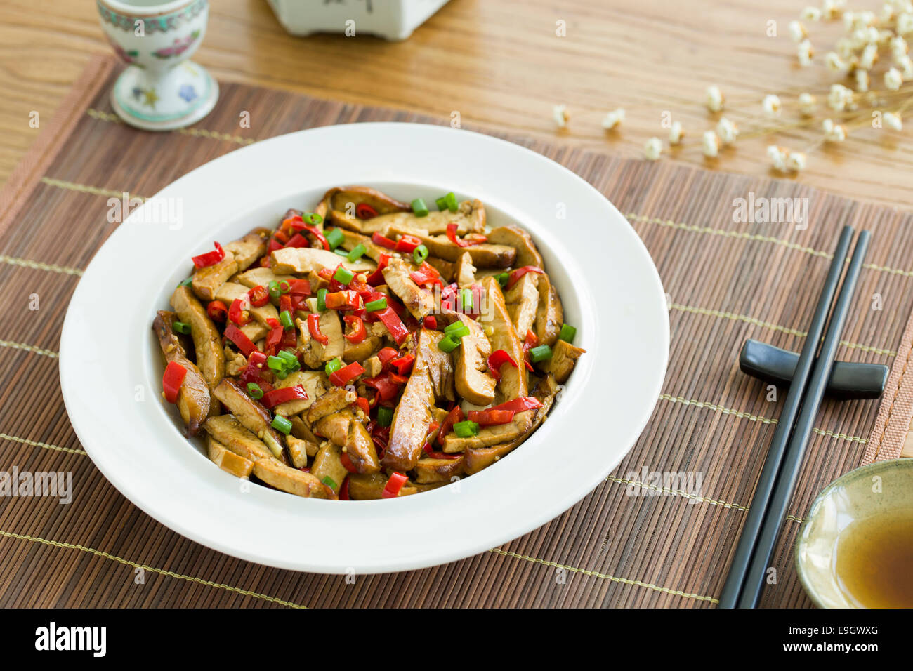 Chinese cuisine fried tofu Stock Photo - Alamy