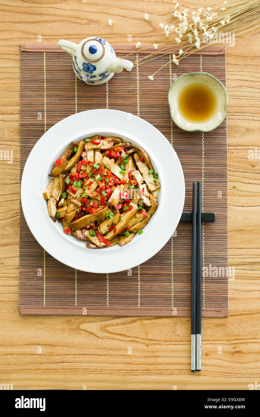 Chinese cuisine fried tofu Stock Photo - Alamy