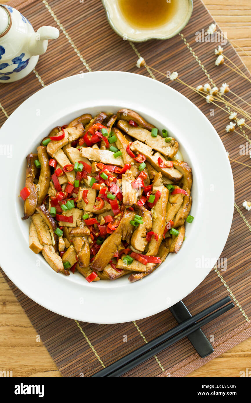 Chinese cuisine fried tofu Stock Photo - Alamy
