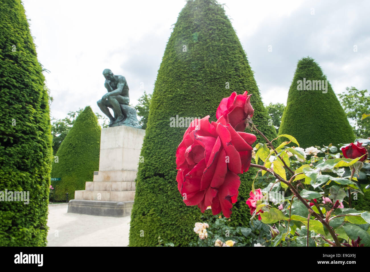 Largescale sculpture, including famous "The Thinker" on display at