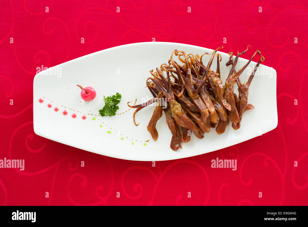 Marinated duck tongue hires stock photography and images Alamy