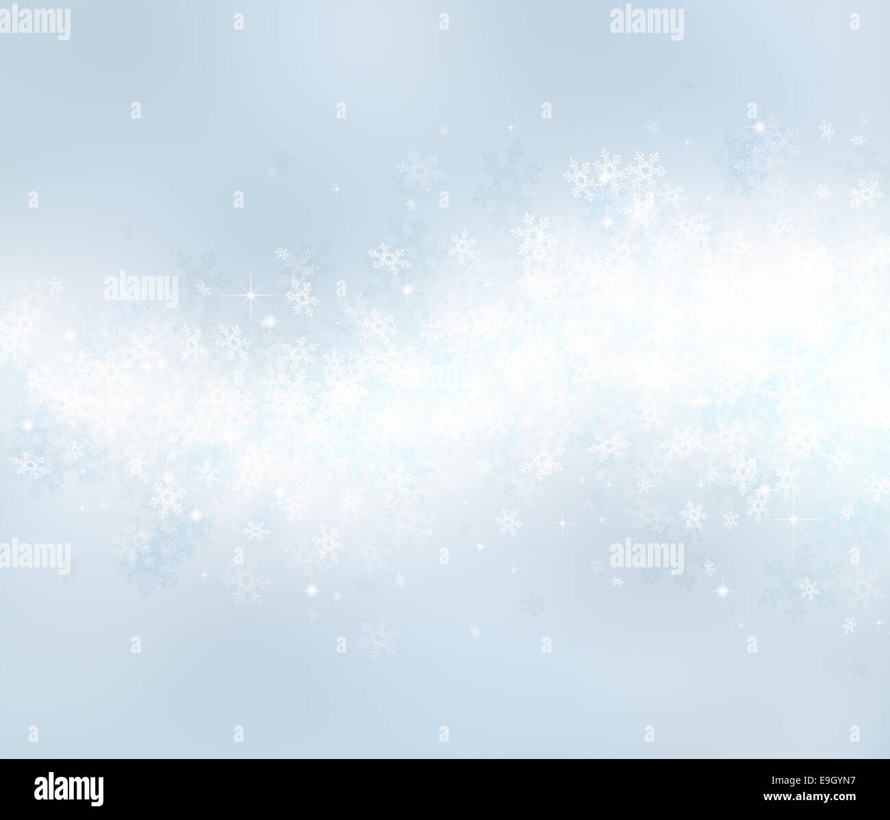 Blue background with snowflakes and stars hi-res stock photography and ...