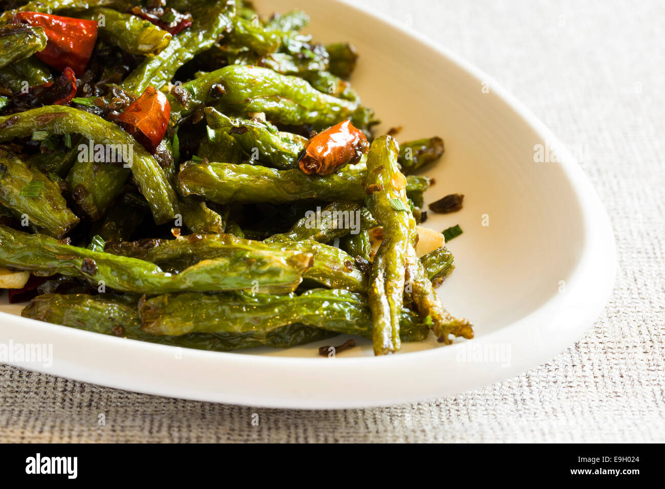 Chinese cuisine deep fried beans Stock Photo Alamy