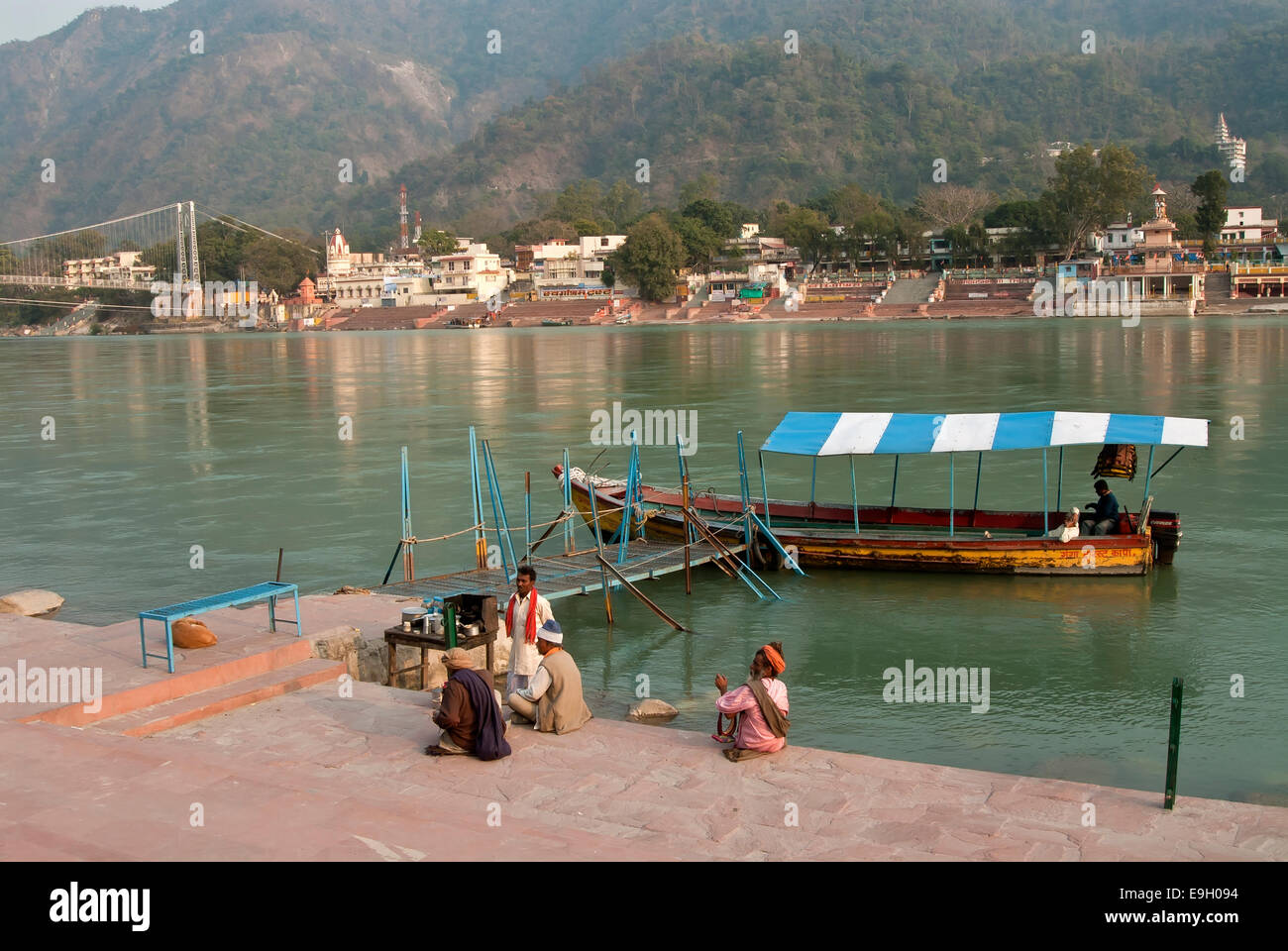 Ganges River, Rishikesh India Stock Photo