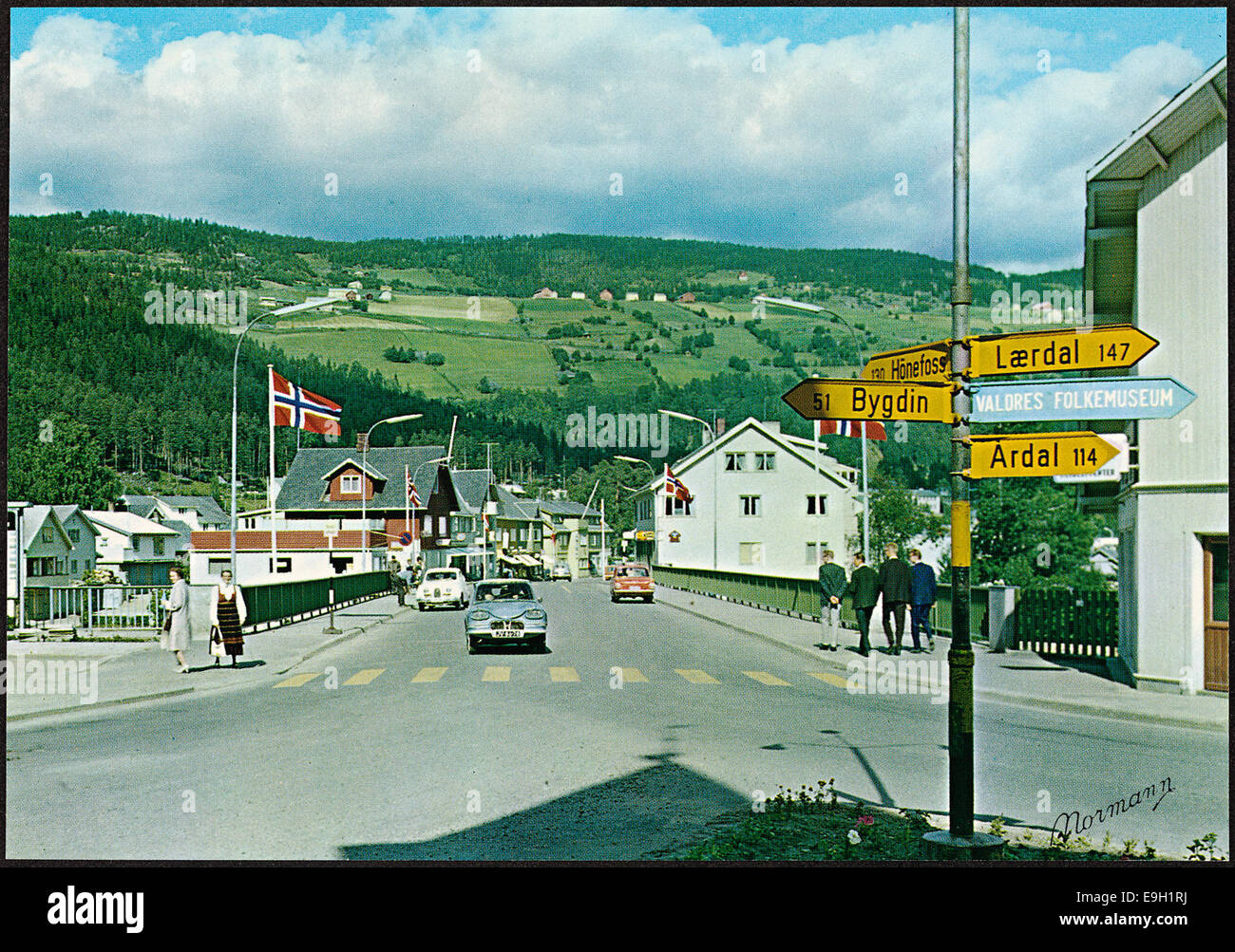 G-32-60 Norge: Fagernes, Valdres, ca 1965 Stock Photo