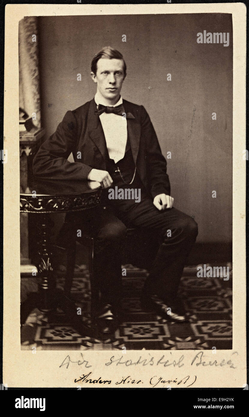 Portrett av Anders Nicolai Kiær (1838-1919) Stock Photo