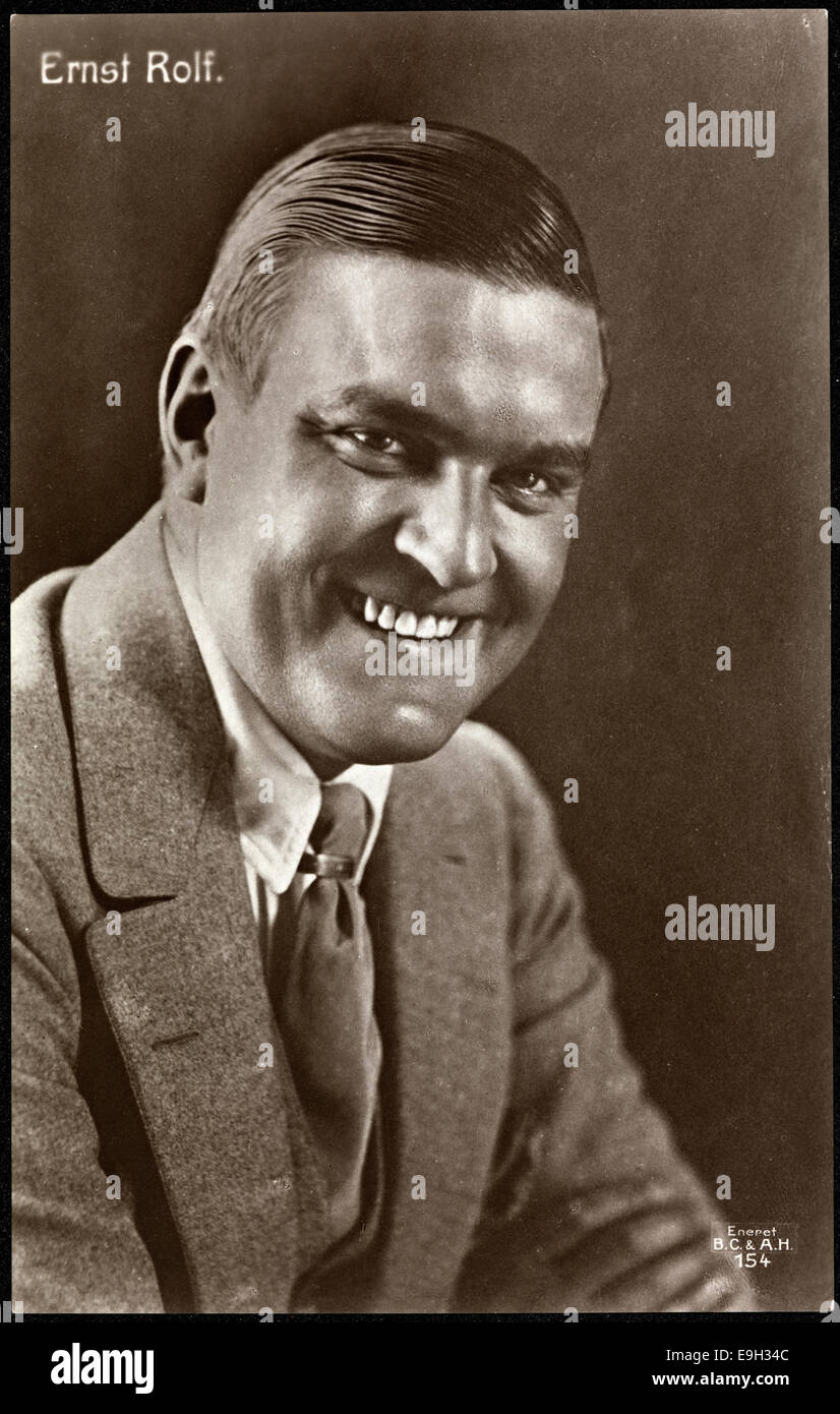 Portrett av Ernst Rolf (1891-1932 Stock Photo - Alamy