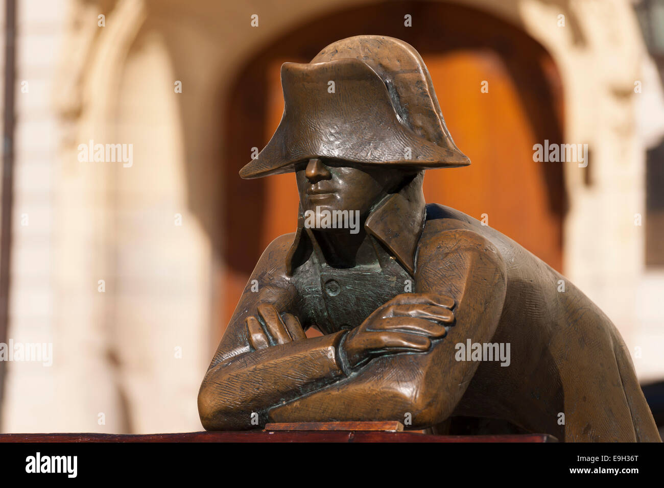 Statue 'Napoleon's Army Soldier' by Juraj Melis, Bratislava, Slovakia Stock Photo