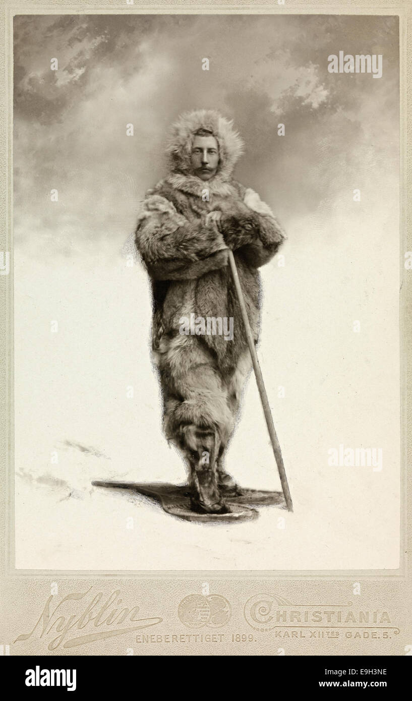 Portrett av Roald Amundsen (1872-1928), juni 1899 Stock Photo