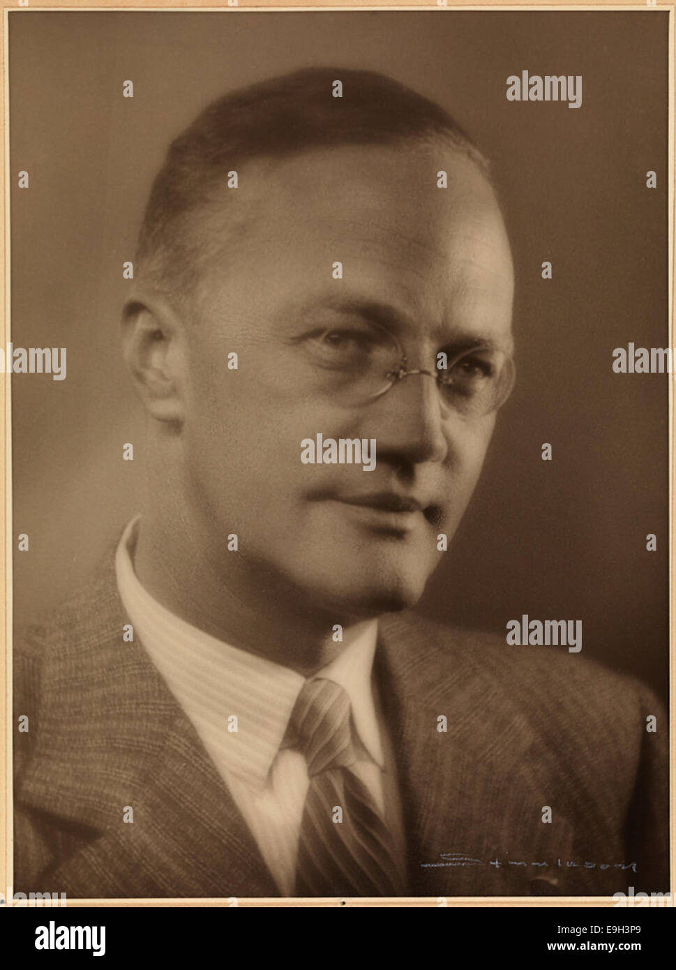Portrett av Sigurd Hoel, 1950 Stock Photo