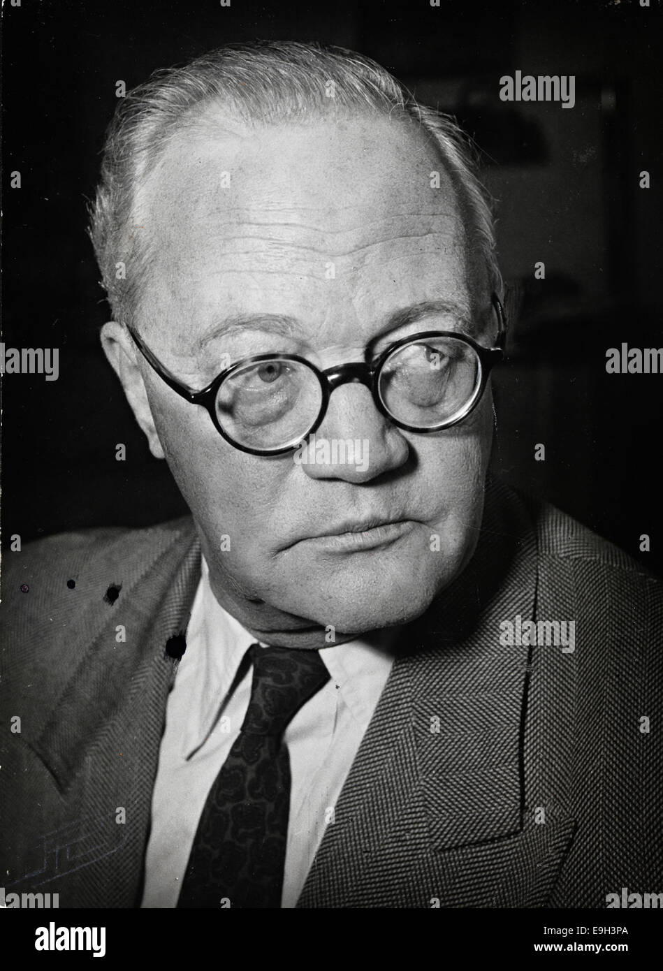 Portrett av Sigurd Hoel, 1954 Stock Photo
