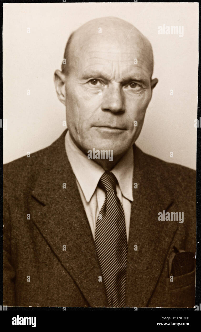 Portrett av Tarjei Vesaas (1897-1970) Stock Photo