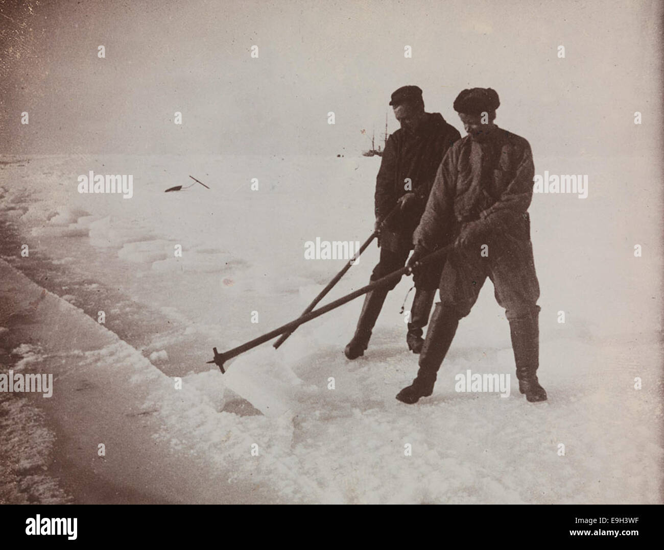 Roald Amundsen og Engelbret Knudsen Stock Photo