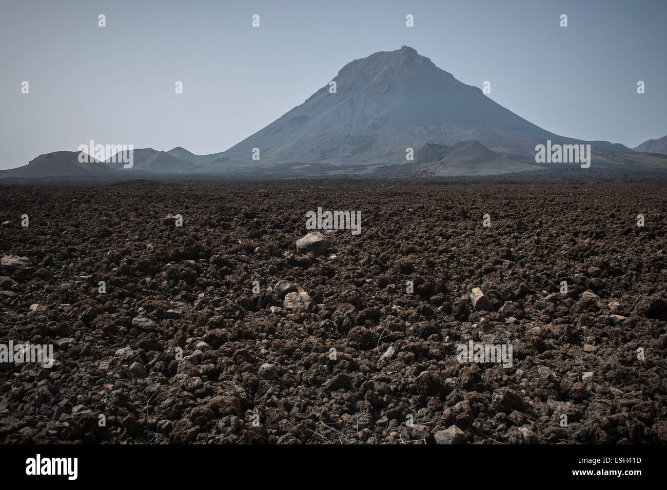 The volcano Pico do Fogo, Fogo National Park, Fogo island, Cape Verde ...