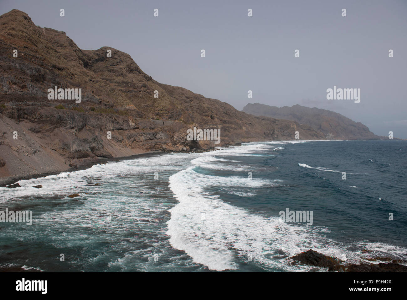 Coastline, Cidade Velha, Santiago, Cape Verde Stock Photo
