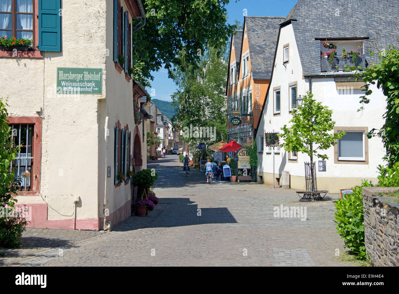 Neumagen Village Moselle Valley Germany Stock Photo