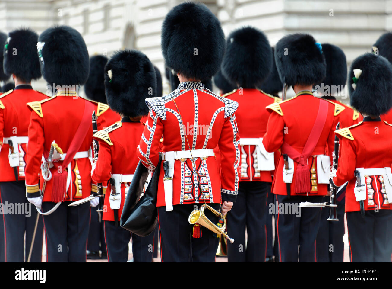 Queen's Guard, Changing the Guard, Buckingham Palace, London, London area, England, United Kingdom Stock Photo