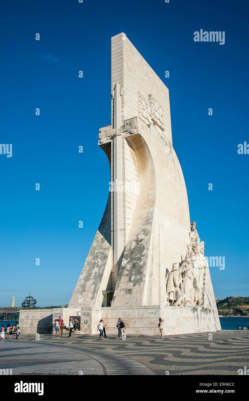 Padrão dos Descobrimentos, Monument to the Discoveries, Belém, Lisbon, Lisbon District, Portugal Stock Photo
