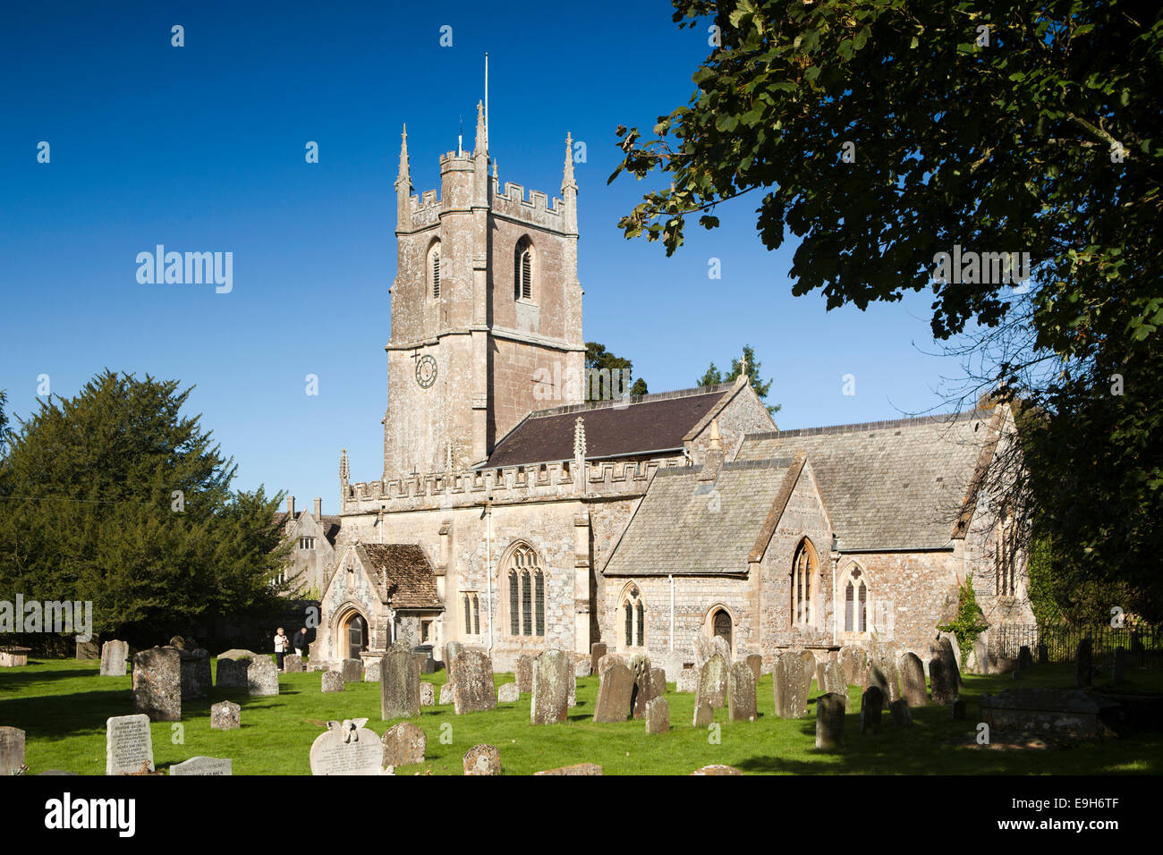 UK, England, Wiltshire, Avebury, Saint James’ Parish Church Stock Photo