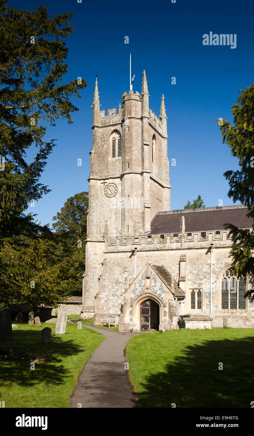 UK, England, Wiltshire, Avebury, Saint James’ Parish Church Stock Photo