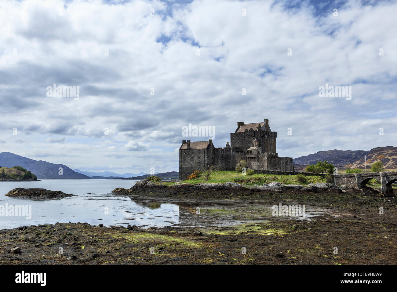Eilean Donan Castle on Loch Duich, Dornie, Highlands, Scotland, United Kingdom Stock Photo