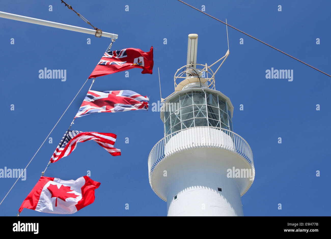 Gibbs Hill Lighthouse, Bermuda. Stock Photo