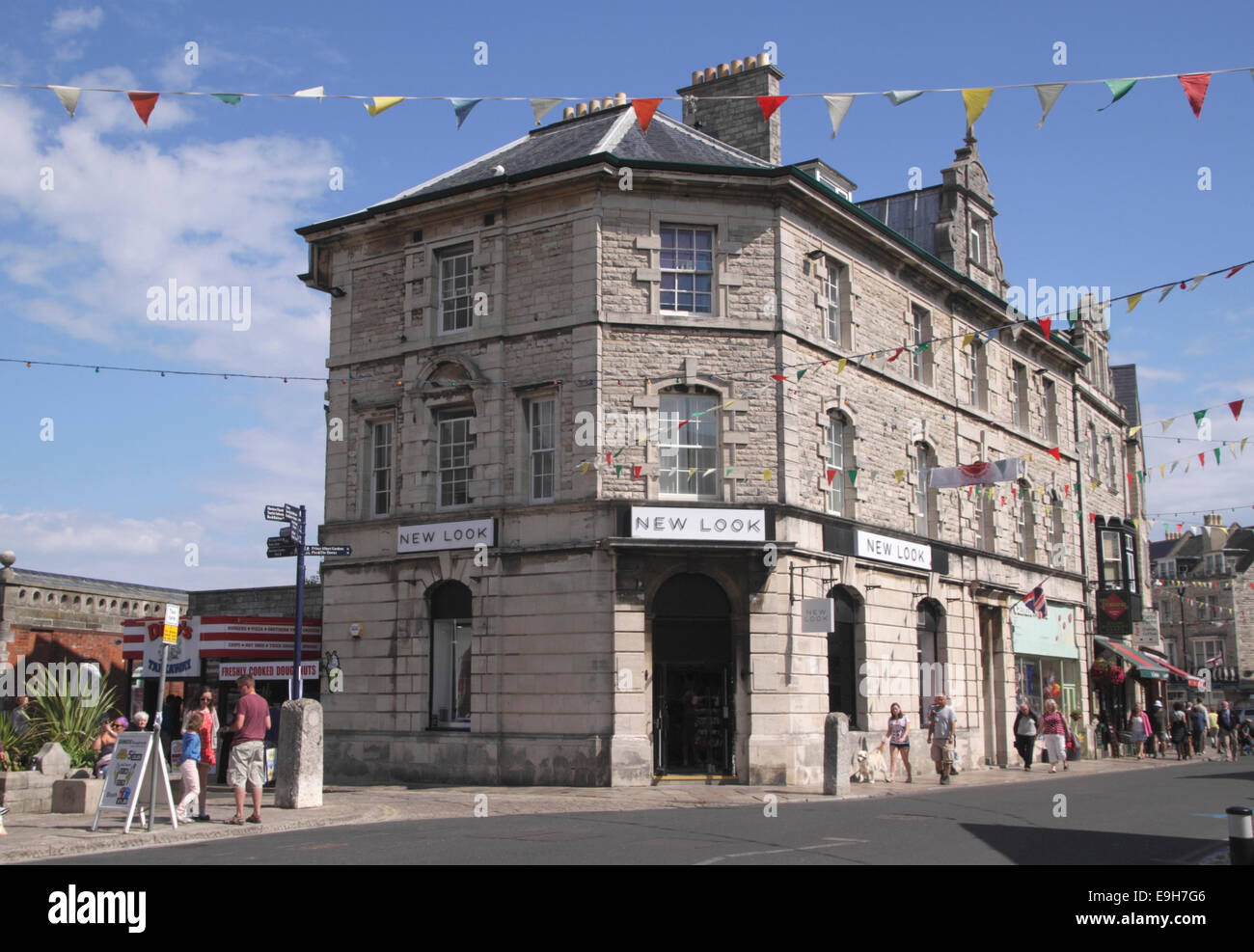 New Look Clothes Store High Street Swanage Dorset England Stock Photo