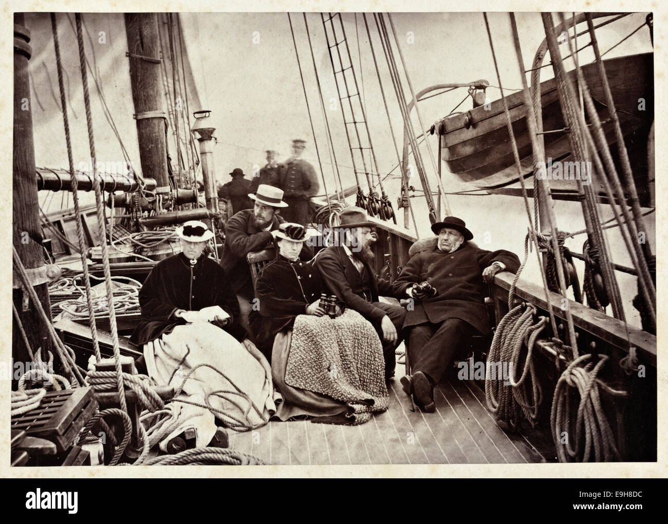s. 1 On board the 'Nereid' 1869 ['Cruise of the 'Nereid' 1869'] Stock Photo