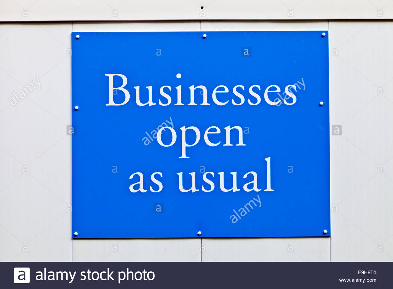 Business Open Usual Sign Stock Photos & Business Open Usual Sign Stock