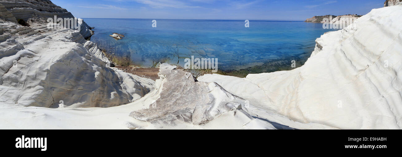 Scala dei Turchi, white rocky coast, Agrigento, Province of Agrigento, Sicily, Italy Stock Photo
