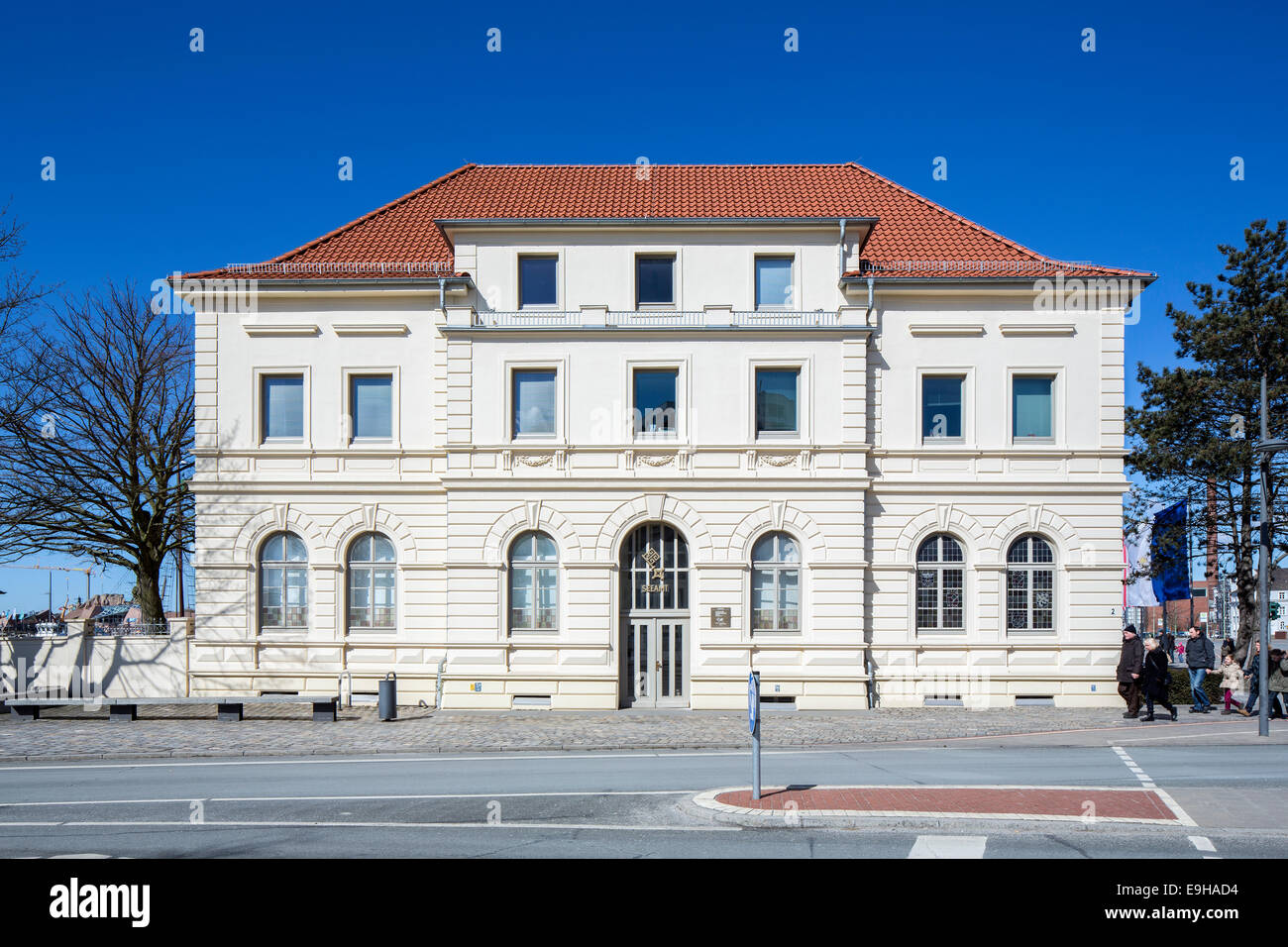 Old Port Authority, Maritime Authority, Bremerhaven, Bremen, Germany Stock Photo