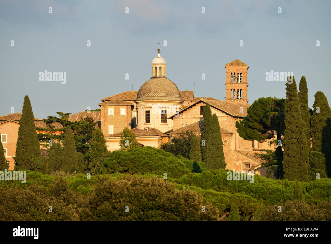 Church of Santi Giovanni e Paolo, Rome, Lazio, Italy Stock Photo
