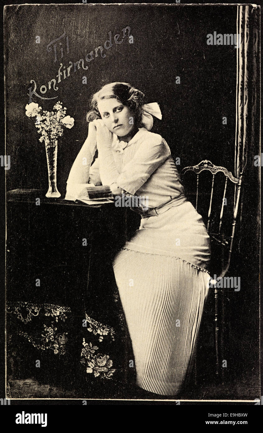 Til Konfirmanten, ca. 1914 Stock Photo