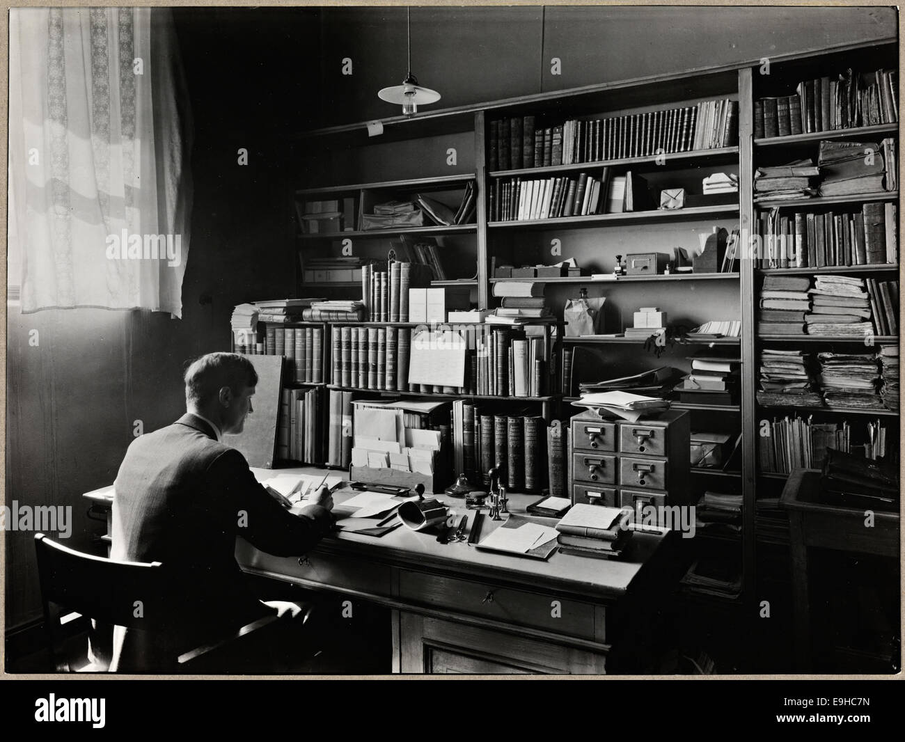 Universitetsbibliotekar Jens Lindberg (1893-1950), Universitetsbiblioteket Stock Photo