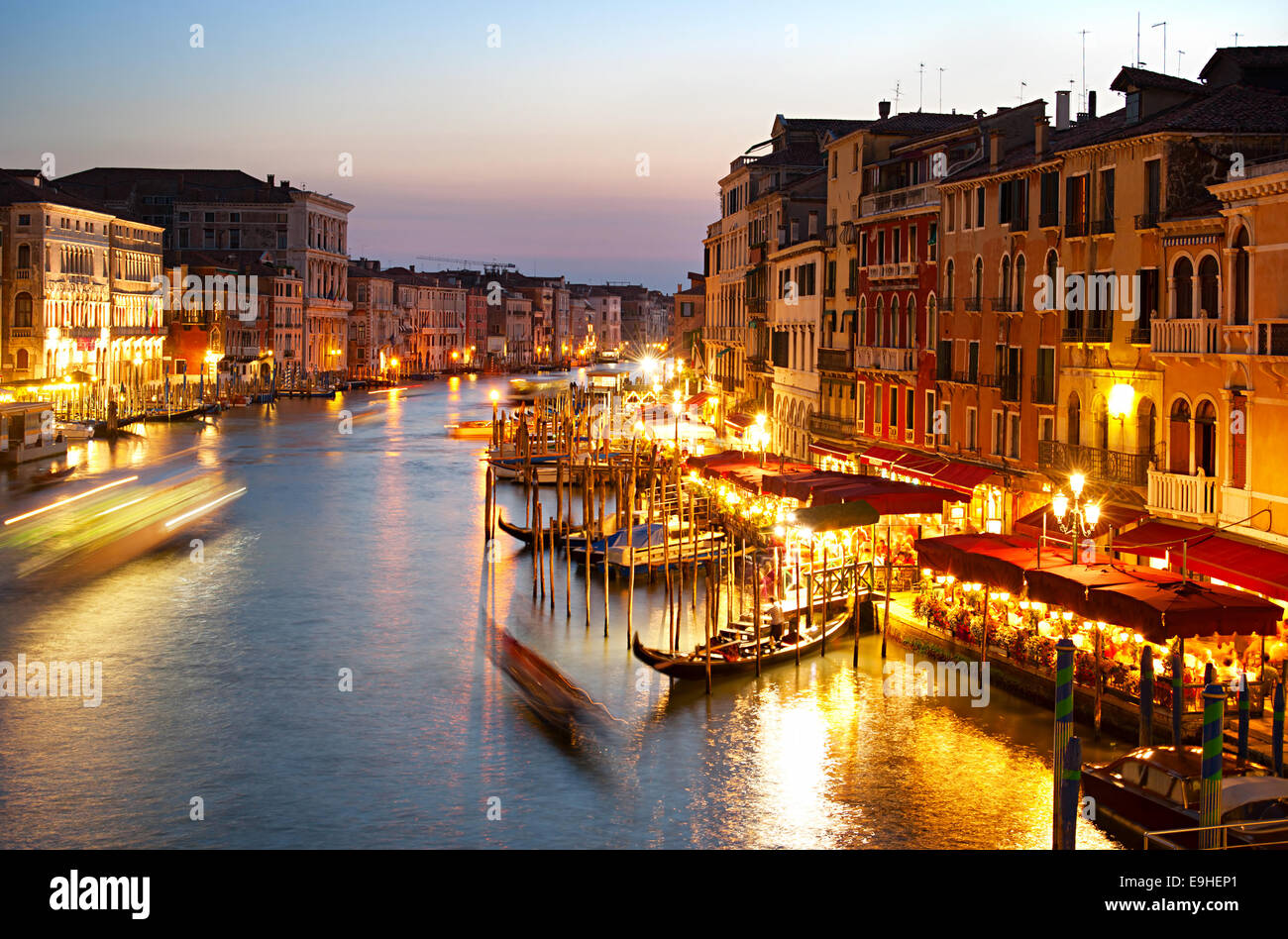At twilight in venice hi-res stock photography and images - Alamy