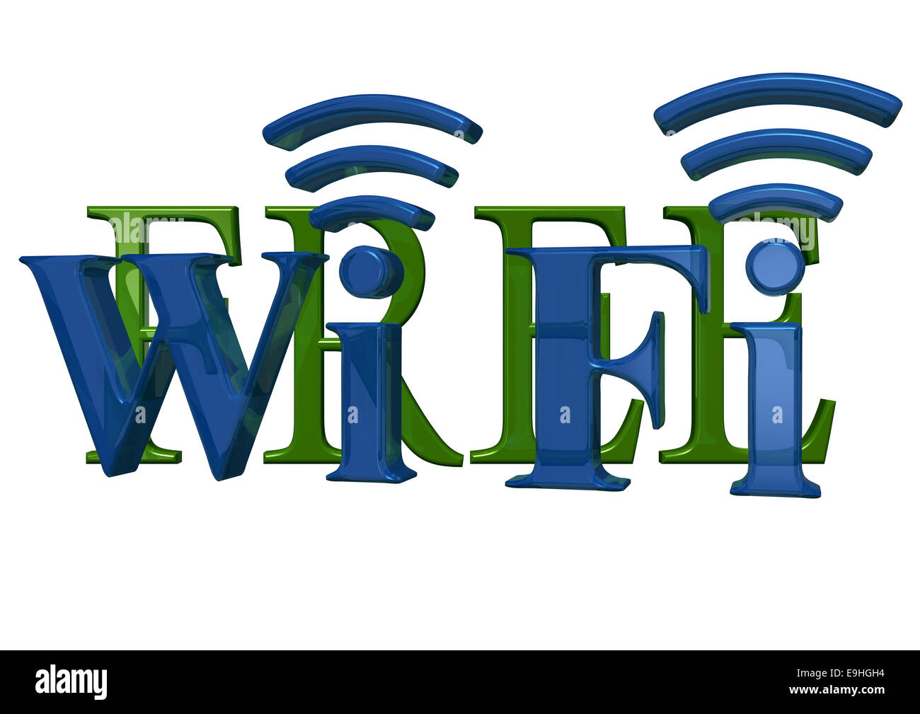 Wireless Sign Communication Sign of a free wireless communication Stock Photo - Alamy