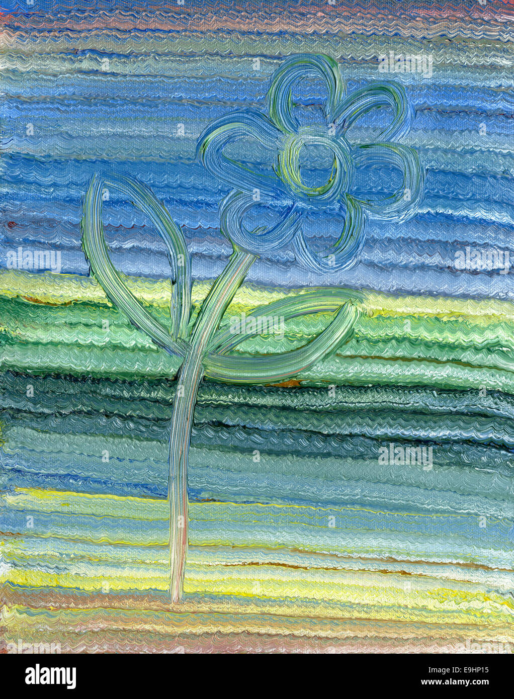 Flower oil painting hi-res stock photography and images - Alamy
