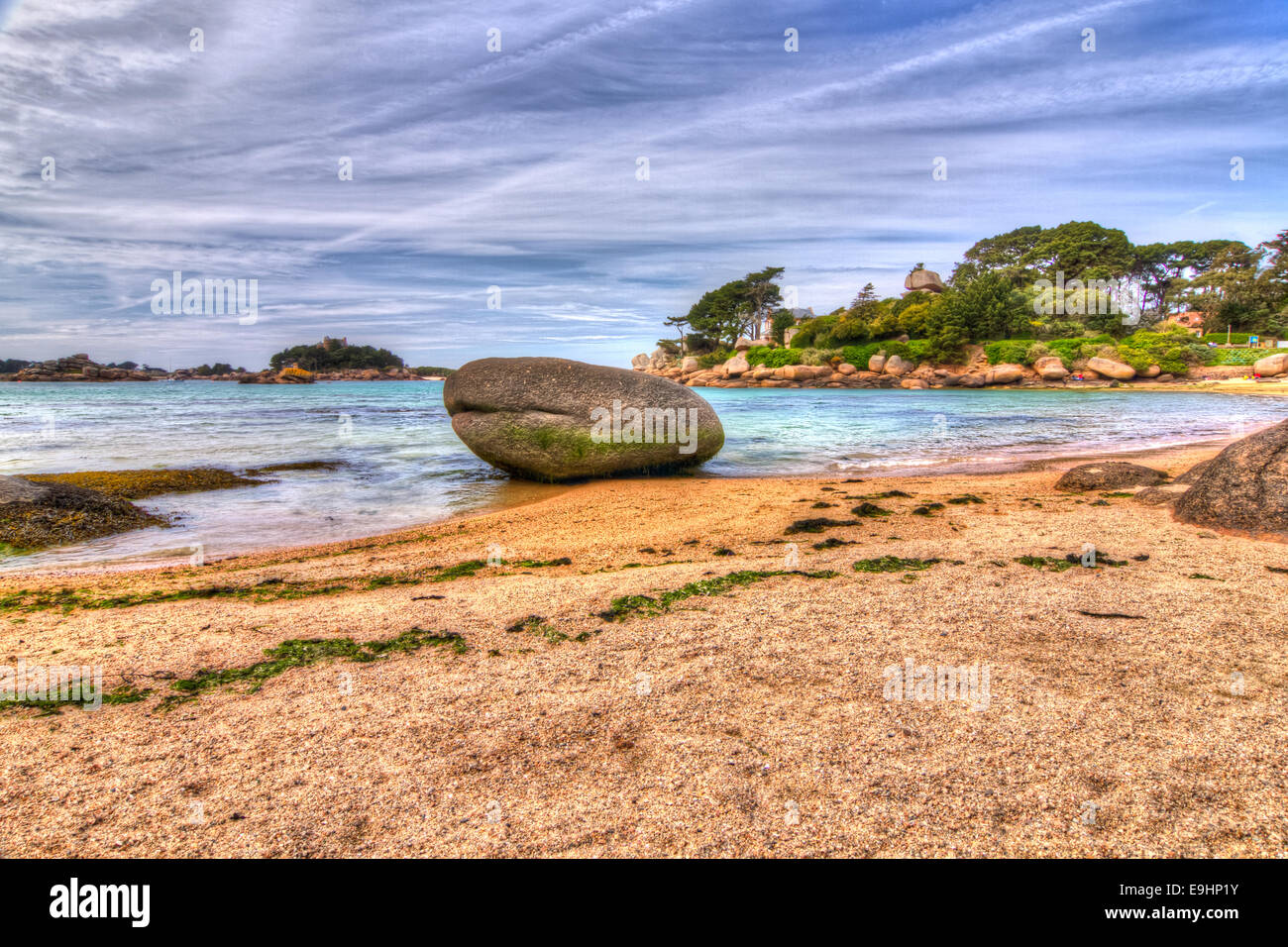 Pink Granite Coast, Brittany, France Stock Photo Alamy