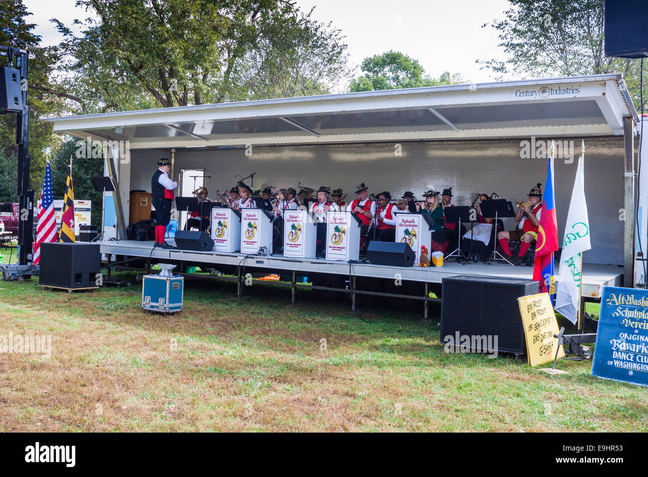 German Band at Kentlands Octoberfest Stock Photo Alamy