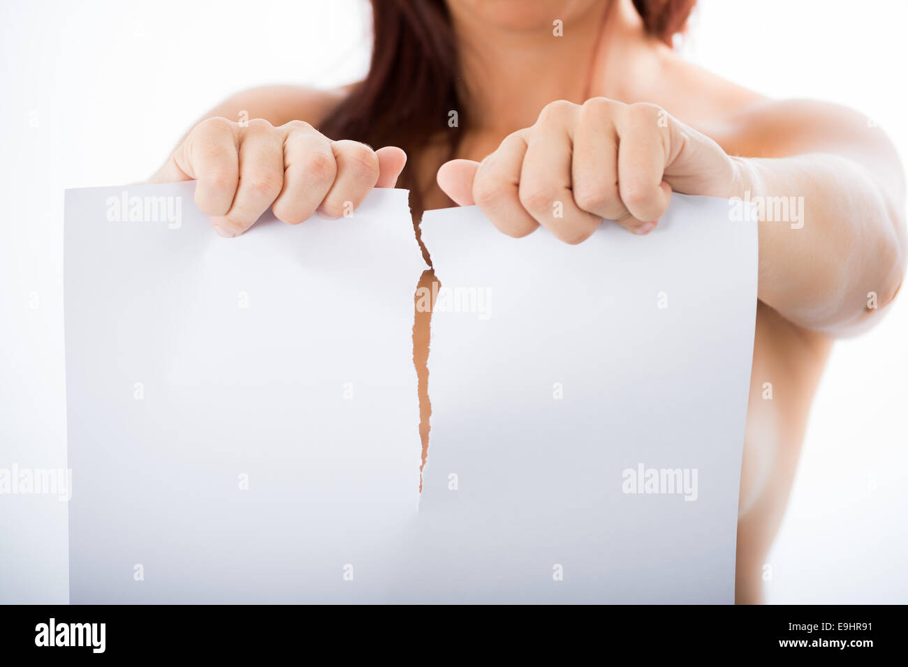 Tearing Paper Stock Photos & Tearing Paper Stock Images Alamy