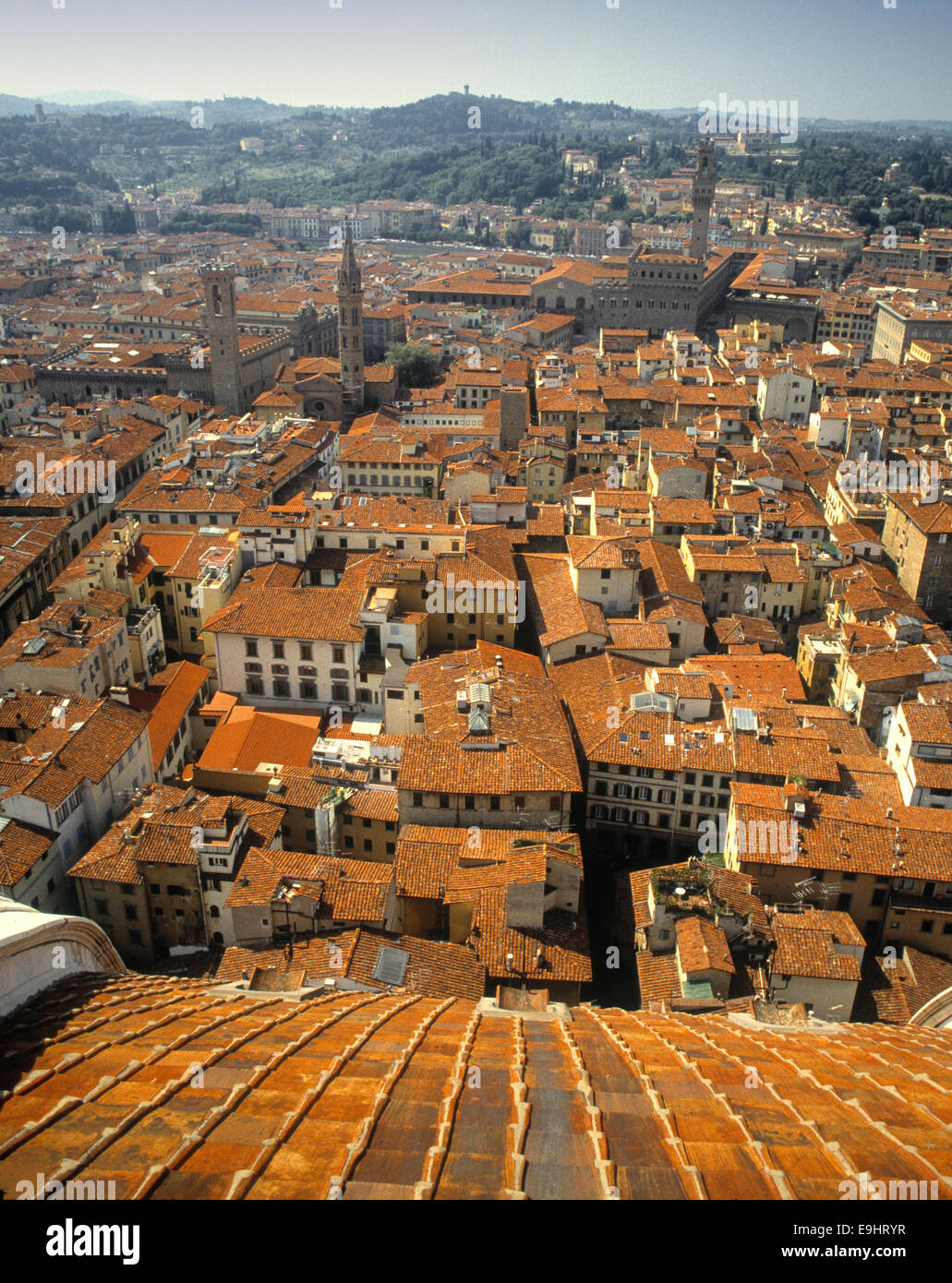 Florence or Firenze (also once called Fiorenza or Florentia) is the capital city of the Italian region of Tuscany. Stock Photo